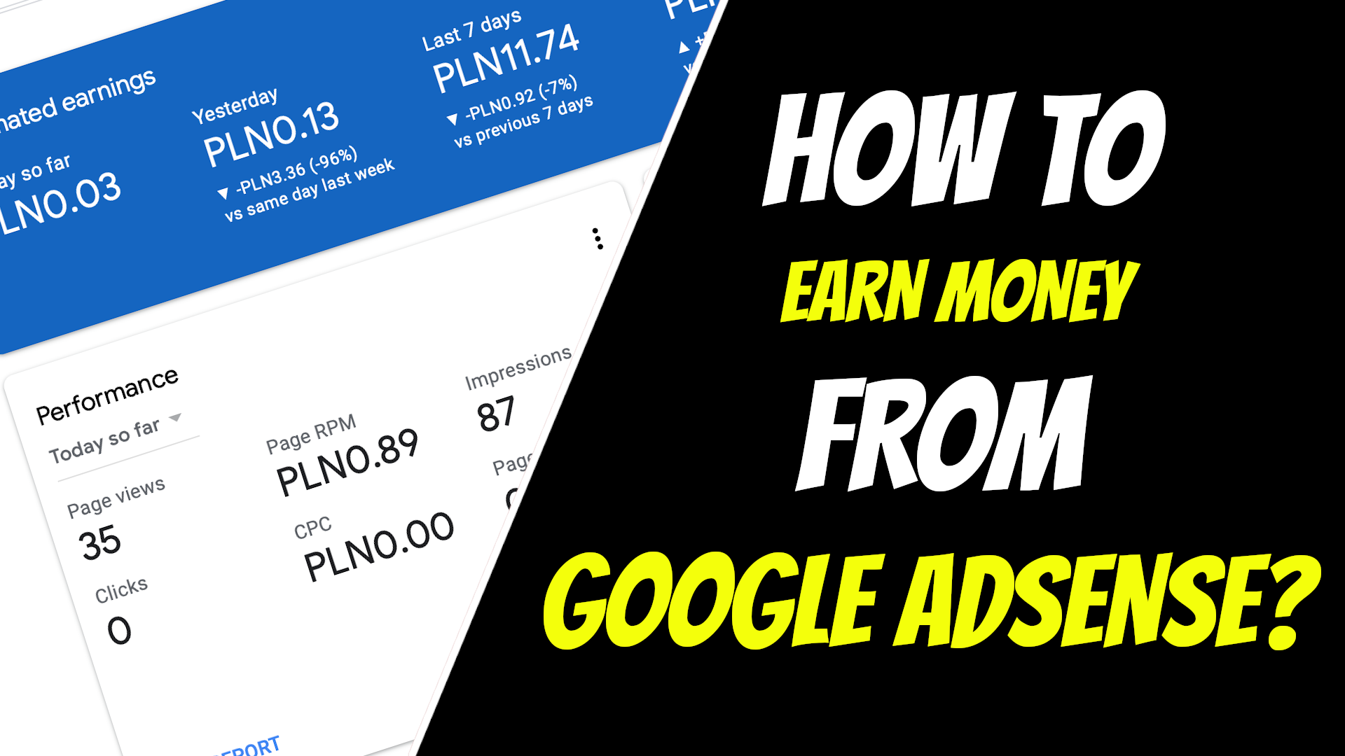 How to earn money from Google AdSense?