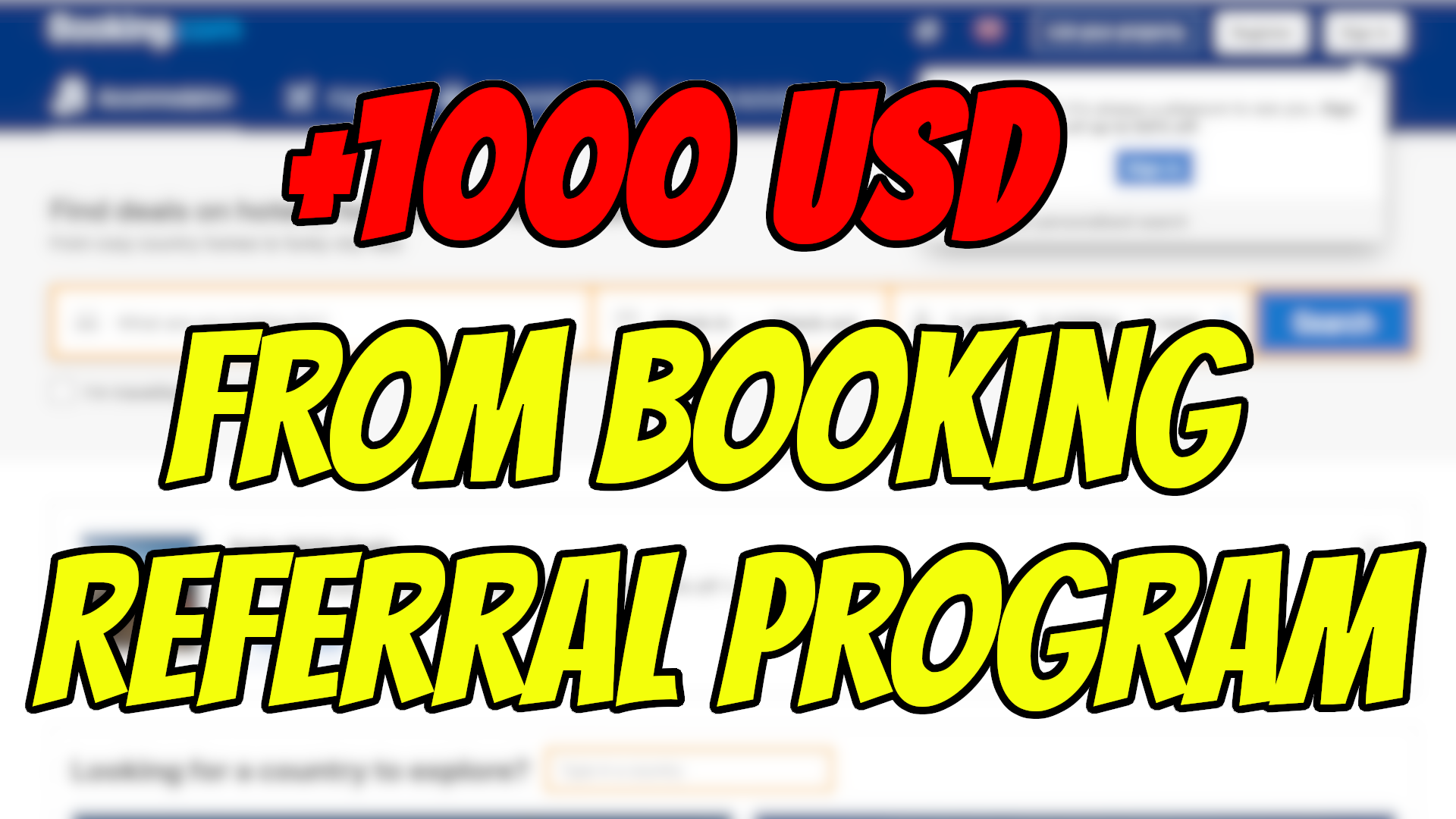 How to get $1000 from Booking Referral Program