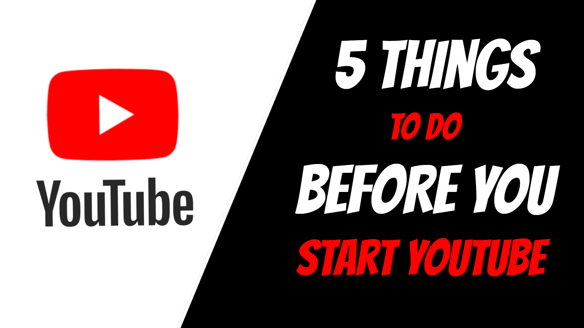 6 Things TO DO for new YouTube Channels - before start uploading videos