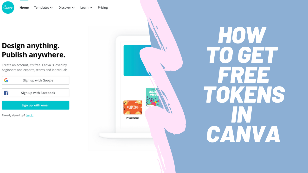 How to get free Canva tokens?