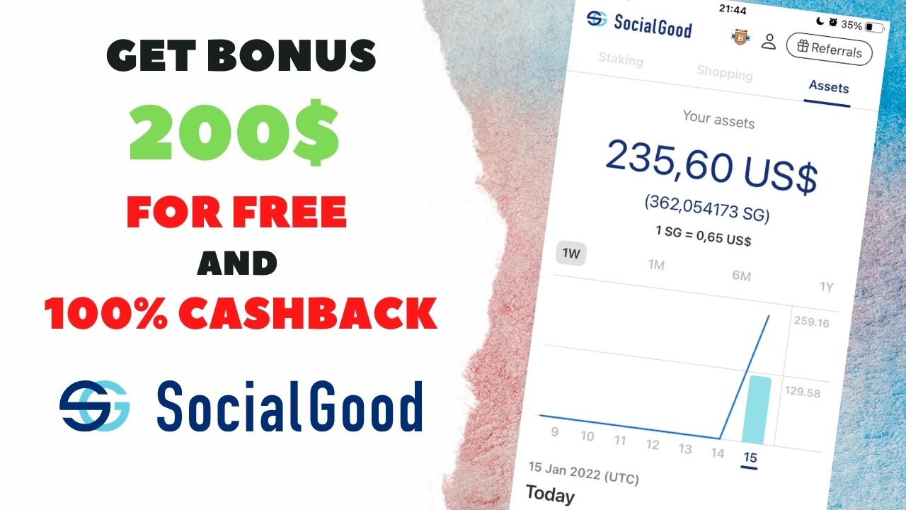 Get 200$ for FREE from SocialGood | Earn Money Online