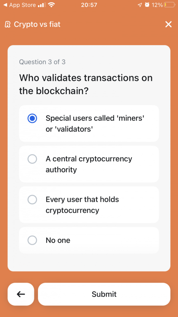 Who validates transaction on the blockchain? 