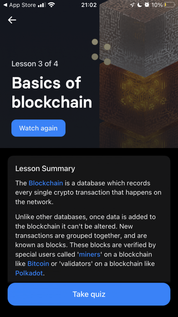 Lesson 3 - questions and answers "Basic of blockchain"