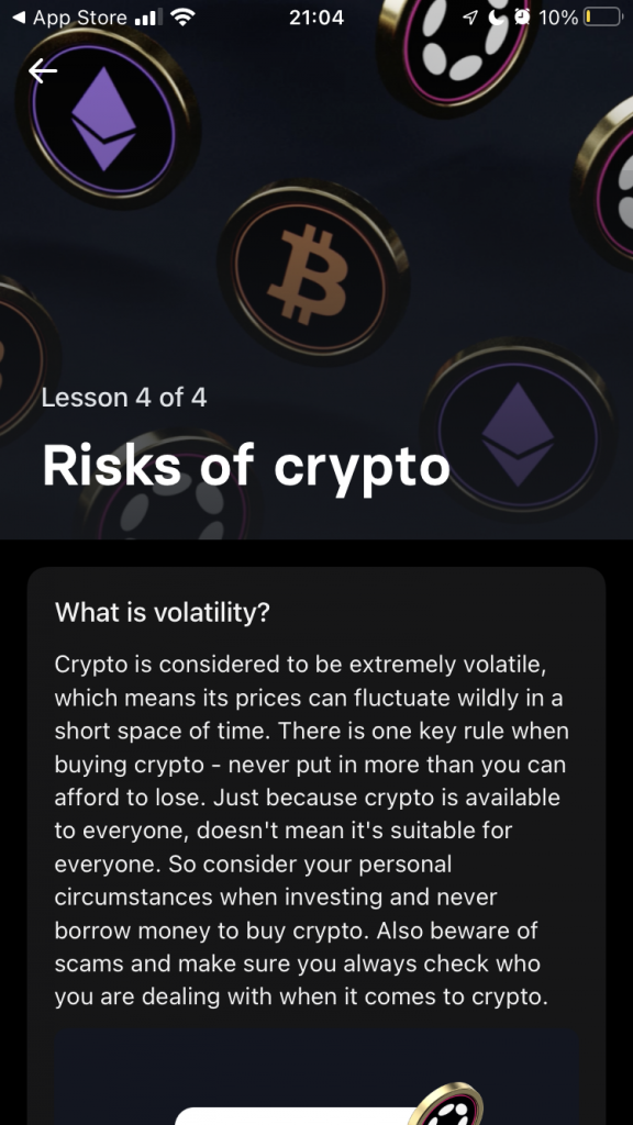 Risk of crypto