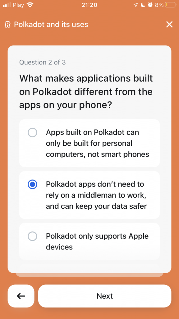 What makes applications build on Pokadot different from the apps on your phone?