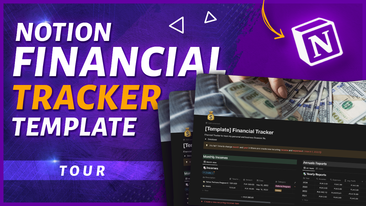 Notion Financial Tracker Template: Tour
