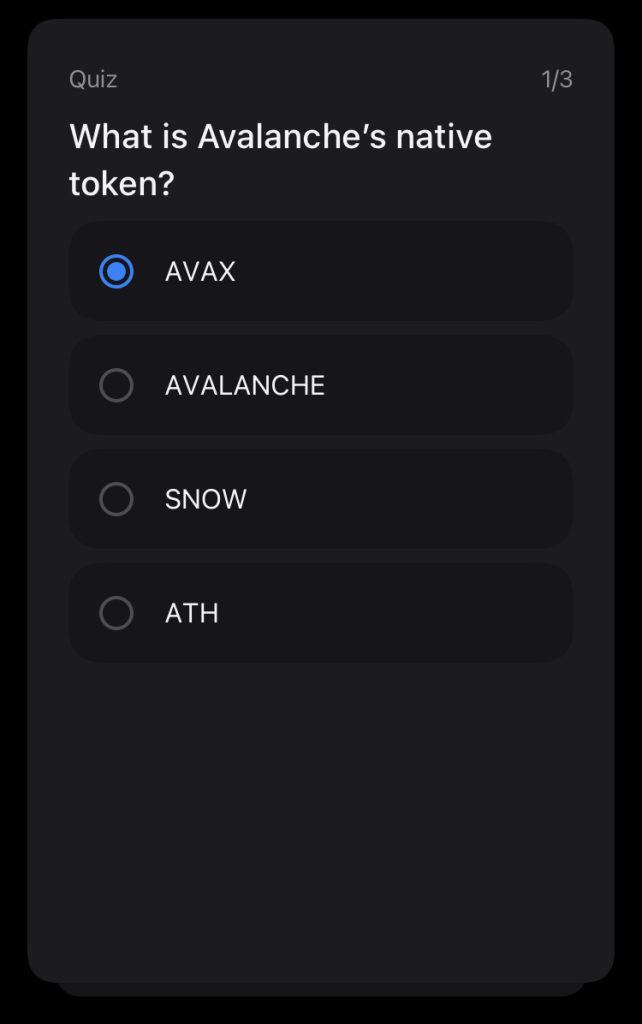 Revolut Avalanche answers: What is Avalanche's native token?