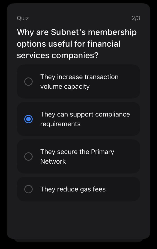 Revolut Avalanche answers: Why are Subnet's membership options useful for financial services companies?