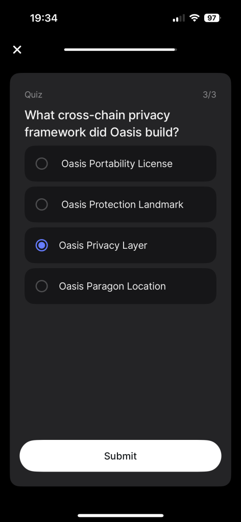 What cross-chain privacy framework did Oasis build?